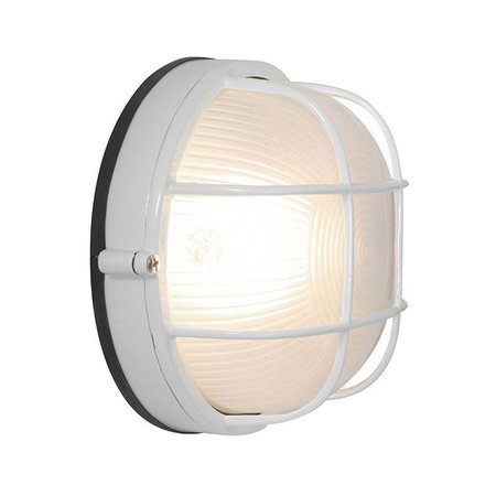Access Lighting Nauticus Dual Mount, 1 Light Outdoor Bulkhead, White Finish, Frosted Glass 20294-WH/FST